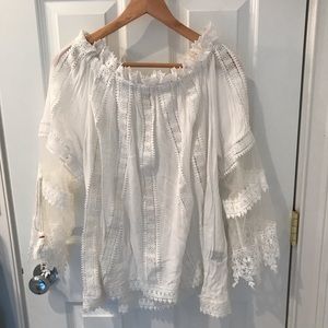 Off the shoulder dress/swimsuit cover